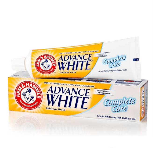 معجون أسنان أدفانس وايت من أرم & هامر - عناية شاملة - 115 غ