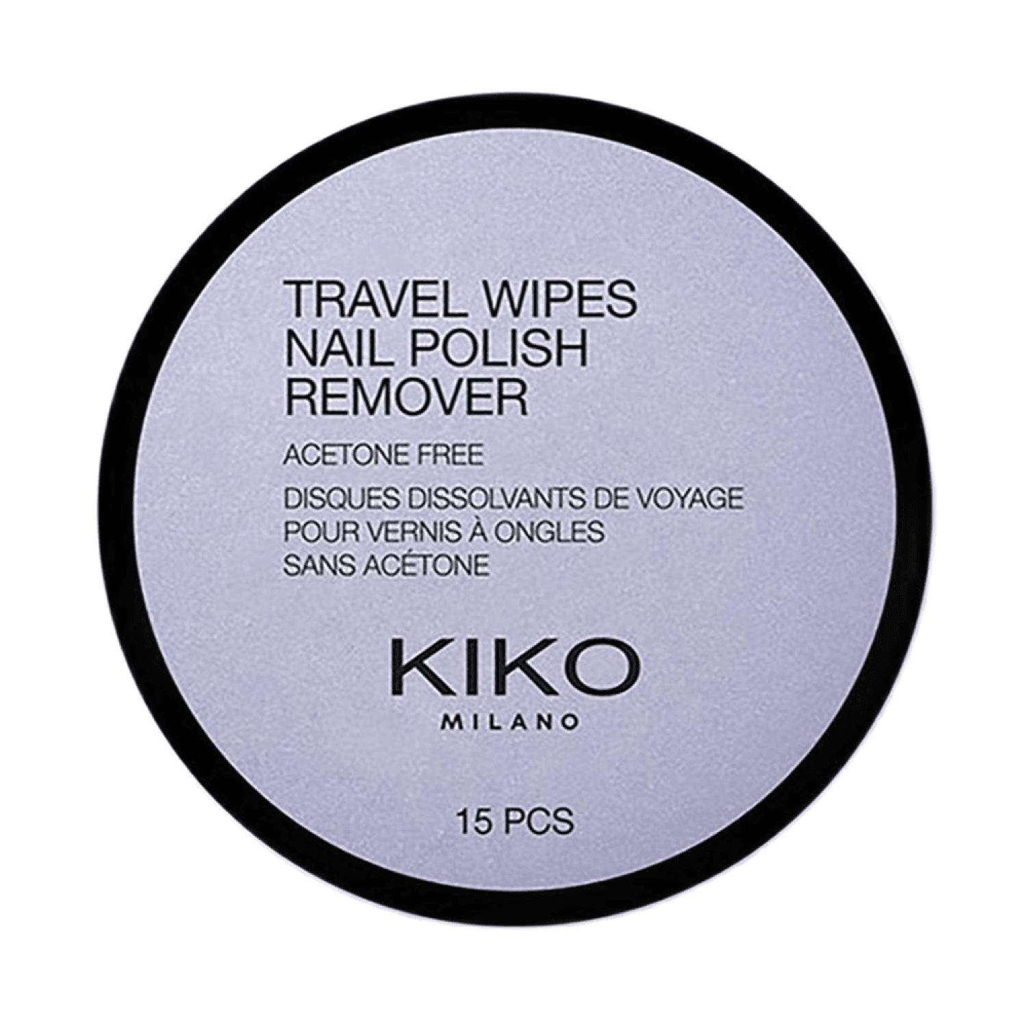 مناديل مبللة لإزالة طلاء الأظافر للسفر - 15 قطعة