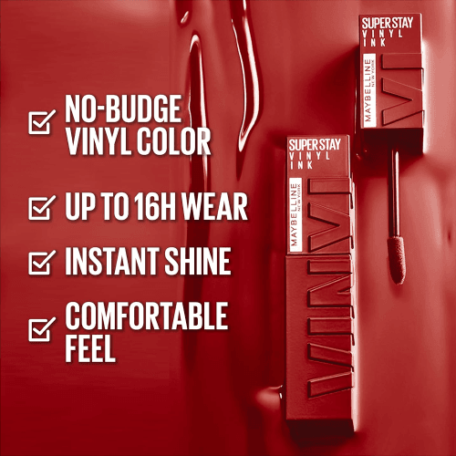 أحمر شفاه سائل من ميبلين سوبر ستاي فينيل إنك