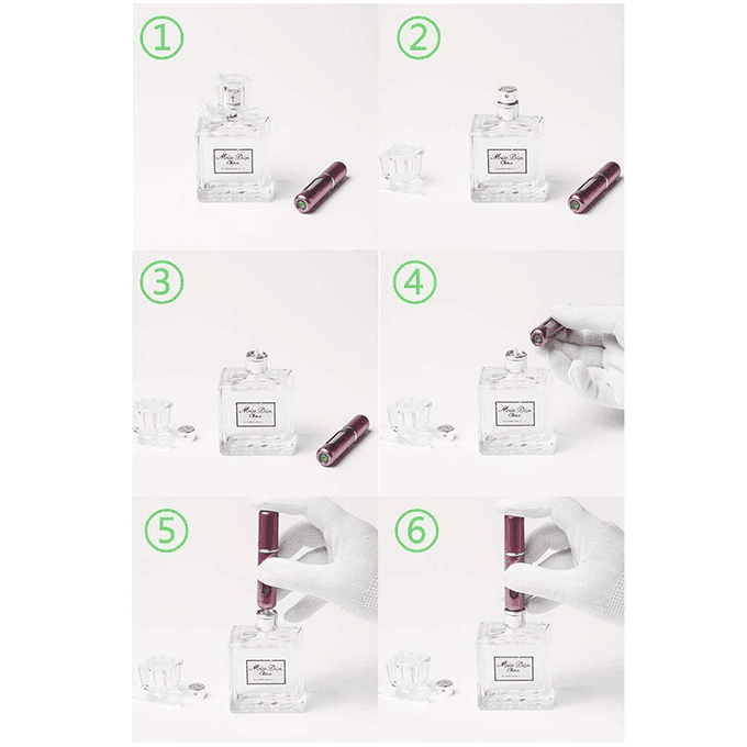 عبوة صغيرة فارغة لتعبئة العطور من بلانكو - لون فضي