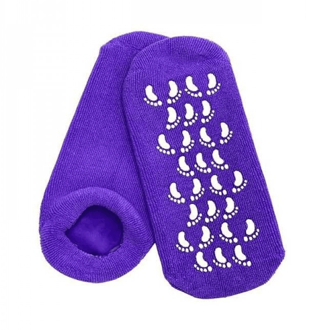 جوارب مرطبة للقدمين من سبا سيستم - لون بنفسجي