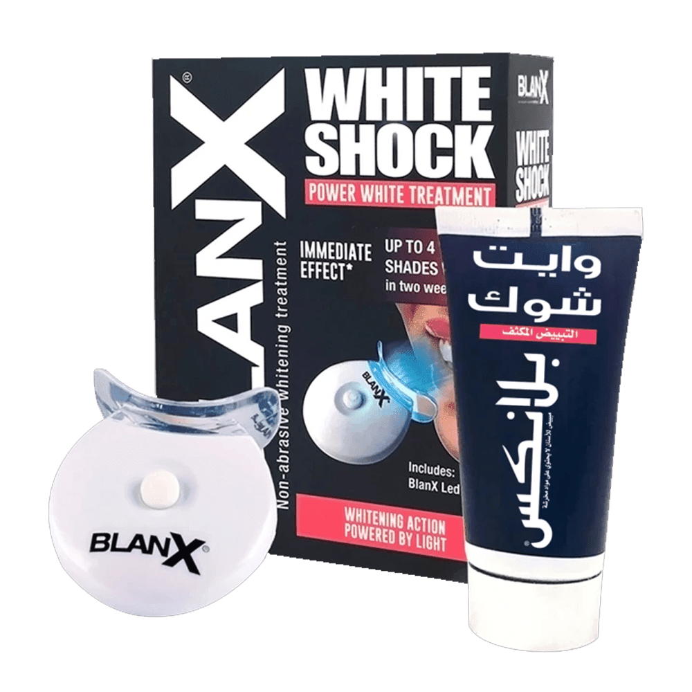 مجموعة بلانكس لتبييض الأسنان المكثف وايت شوك