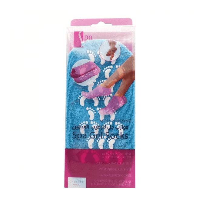 جوارب مرطبة للقدمين من سبا سيستم باللون الأزرق