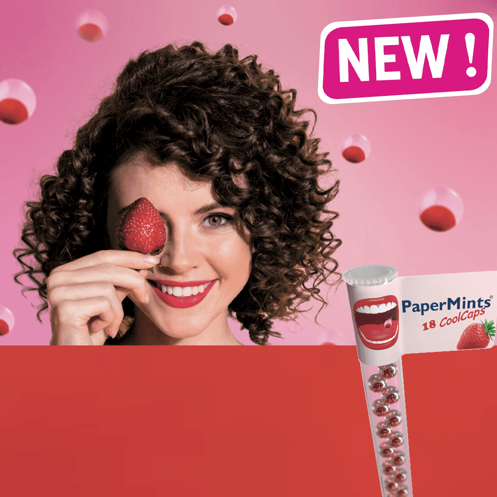 كرات الفراولة المعطرة من بيبر منتس – 18 كرة بنكهة الفراولة