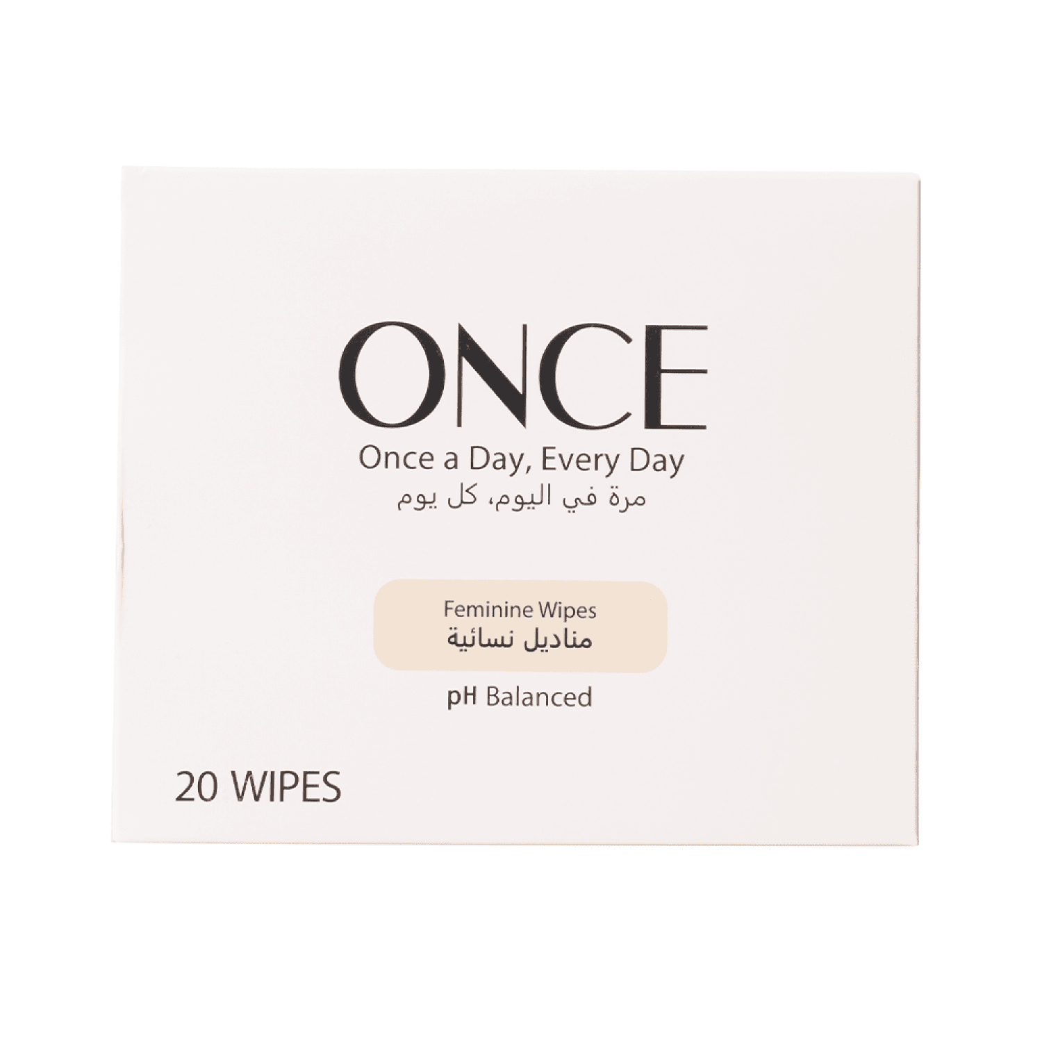 مناديل نسائية معطرة برائحة المسك من ونس - عبوة تحتوي على 20 منديل