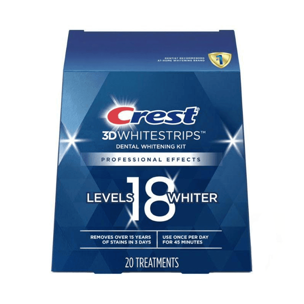 لصقات تبييض الأسنان الاحترافية من كرست ثري دي - 20 لصقة