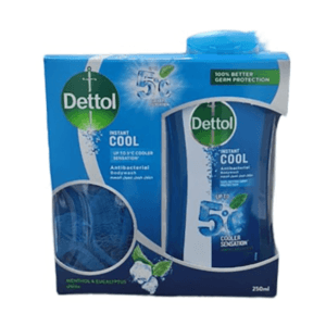 غسول جسم ديتول كوول مع ليفة - 250 مل
