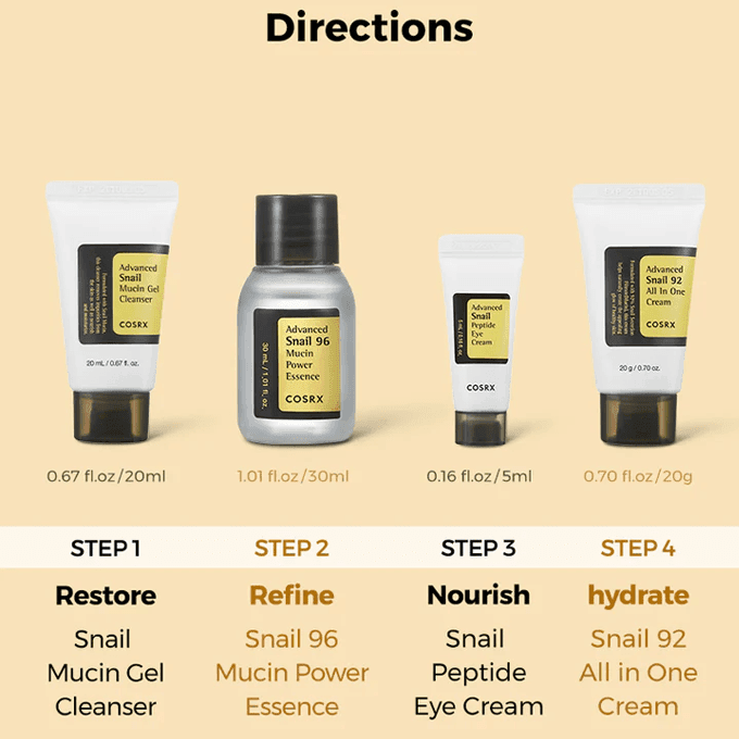 طقم الحلزون من كوسركس - 4 قطع