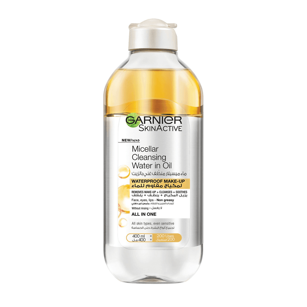 منظف ماء ميسيلار غني بالزيت لإزالة المكياج من غارنييه - 400 مل