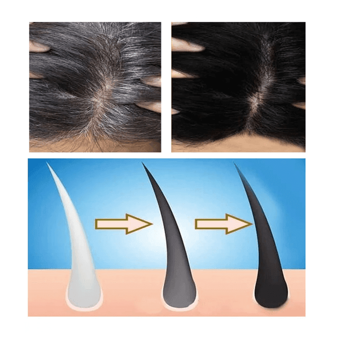 شامبو صبغة شعر بزيت الأركان من ليزر وايت - لون أسود طبيعي - 420 مل