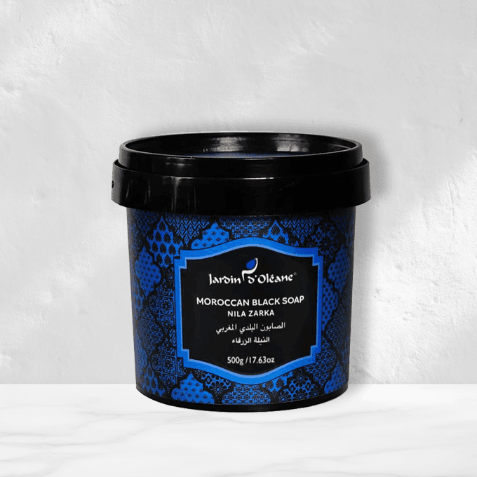 صابون مغربي تقليدي بالنيلة الزرقاء من جاردن أوليان - 500 جرام