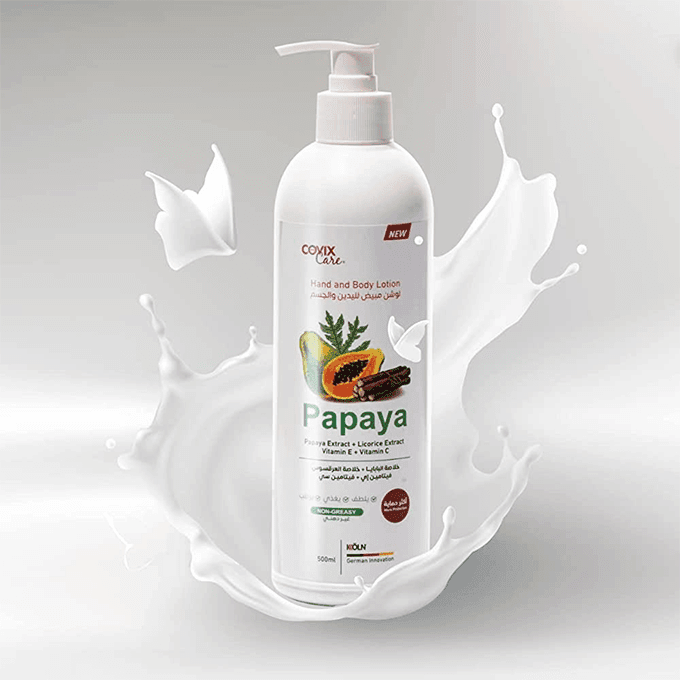 كريم مبيض لليدين والجسم بمستخلص البابايا من كوفيكس كير - 500 مل