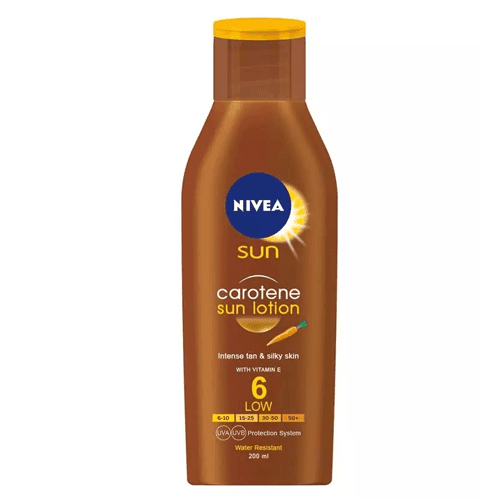 لوشن واقي من الشمس مع كاروتين وعامل حماية 6 من نيفيا - 200 مل