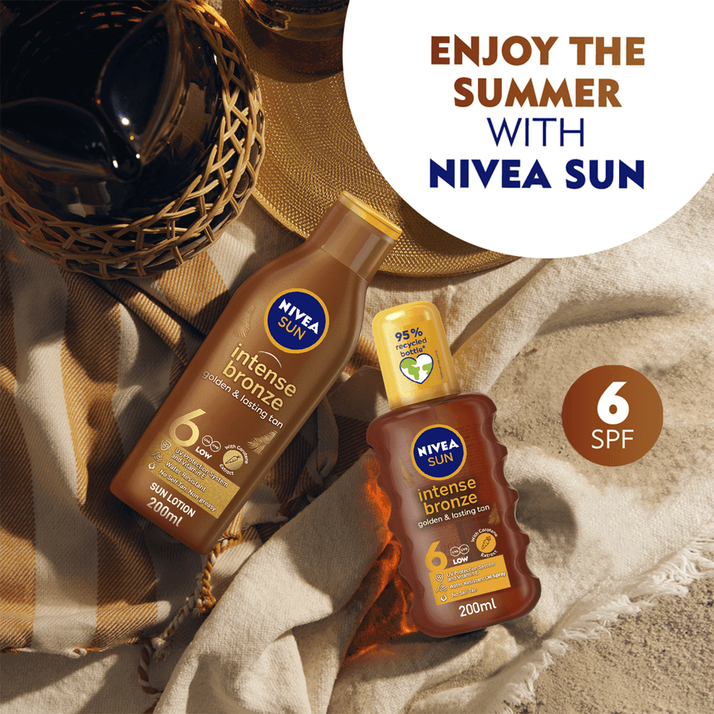 بخاخ زيت تسمير بعامل حماية 6 من نيفيا - 200 مل