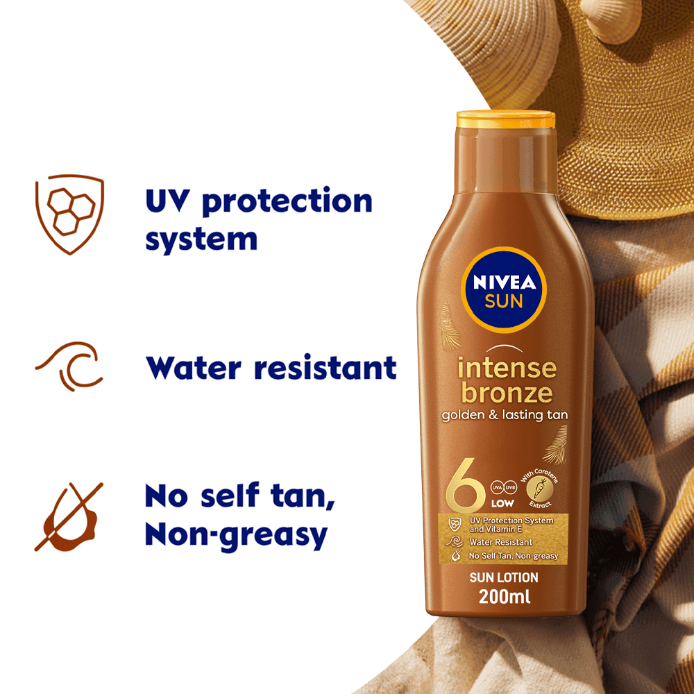 لوشن واقي من الشمس مع كاروتين وعامل حماية 6 من نيفيا - 200 مل