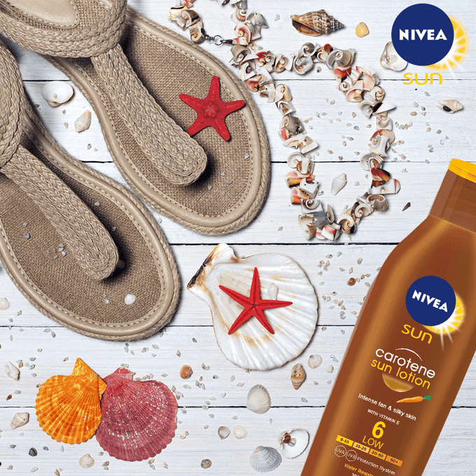 لوشن واقي من الشمس مع كاروتين وعامل حماية 6 من نيفيا - 200 مل