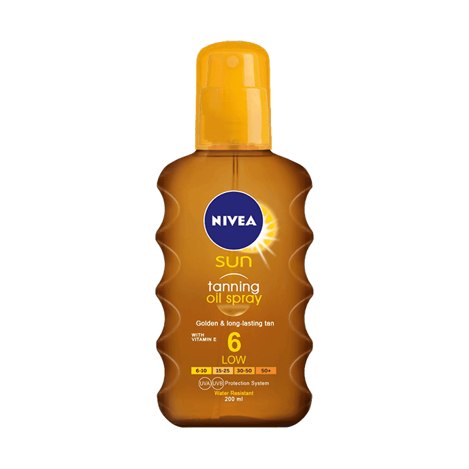 بخاخ زيت تسمير بعامل حماية 6 من نيفيا - 200 مل