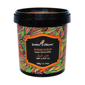 مقشر سكر بزيت الأركان والقهوة من جاردن أوليان - وزن 600 جرام
