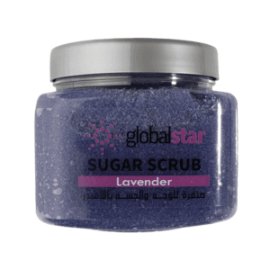 مقشر سكر الوجه والجسم برائحة اللافندر من جلوبال ستار - 600 جرام