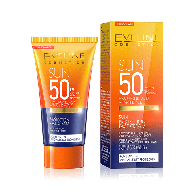 كريم حماية من الشمس للوجه بعامل حماية SPF 50 من ايفلين - 50 مل