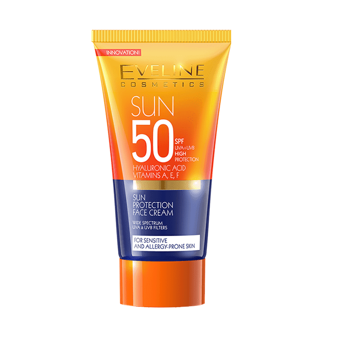 كريم حماية من الشمس للوجه بعامل حماية SPF 50 من ايفلين - 50 مل